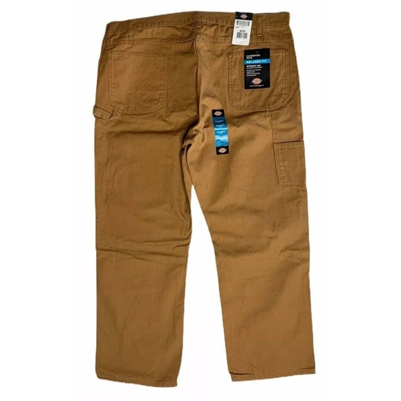 NEW Big Mens Dickies Relaxed Fit Carpenter Duck Brown Relaxed Fit 44" x 32" - Picture 5 of 6